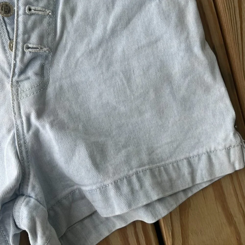 Vintage Route 66 High Waisted Button Fly Denim Shorts 9/10